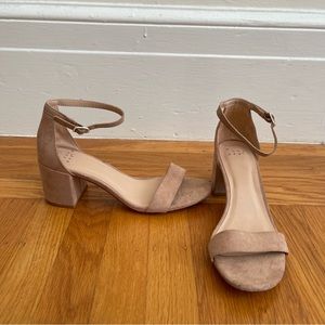 A New Day Nude Heel Sandals Size 7.5